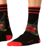 Muchachomalo Guns 'n Roses zwart/rood sokken