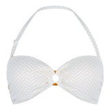 LingaDore Beach Fishbone ivoor/print voorgevormde bikinitop