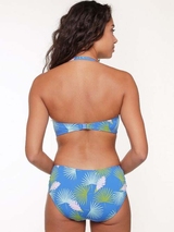LingaDore Beach Palm Leaf blauw/print voorgevormde bikinitop