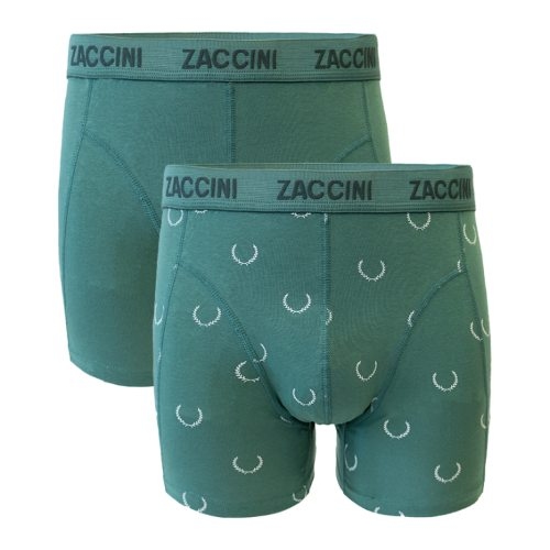 Zaccini Peace Wreath groen/print boxershort