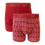 Zaccini V-sign Hand rood/print boxershort