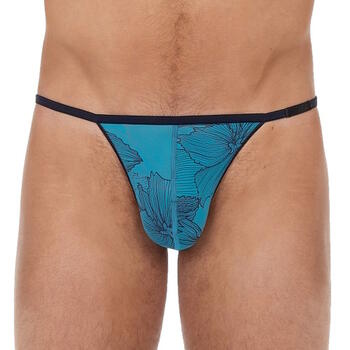 HOM FANO PLUMES Heren string Turquoise/print
