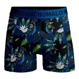 Muchachomalo Peacock blauw/print boxershort