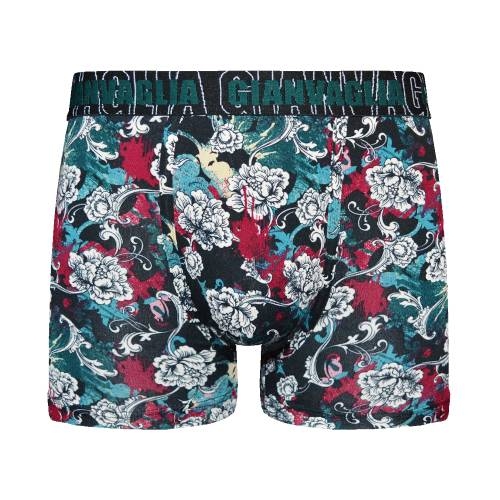 Gianvaglia Jungle Flower groen/print boxershort