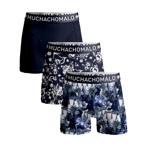 Muchachomalo FloralDino marine blauw/print jongens boxershort