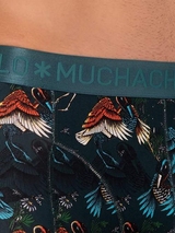 Muchachomalo Birds groen/print modal boxershort