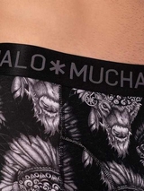 Muchachomalo Bison zwart/print modal boxershort
