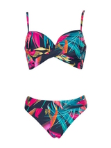 Bomain Bali marine blauw/print bikini set