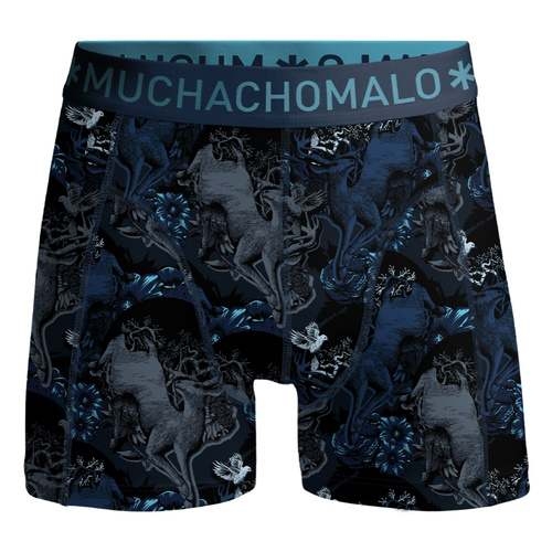 Muchachomalo Deer blauw/print jongens boxershort