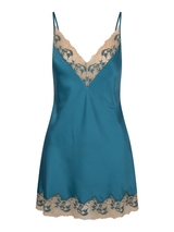 LingaDore Night Turquoise & Sand turquoise/print slipdress