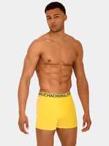 Muchachomalo Light Cotton Solid geel boxershort