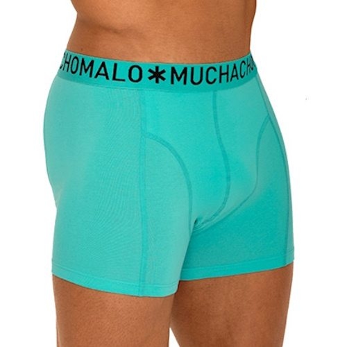 Muchachomalo Light Cotton Solid aqua boxershort