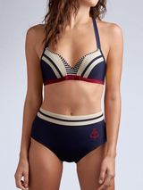 Marlies Dekkers Badmode Starboard marine blauw/rood push up bikinitop