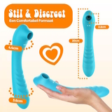 PureVibe Vibrating Air-Pulse Massager blauw clitoris vibrator
