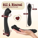 PureVibe Vibrating Air-Pulse Massager zwart clitoris vibrator