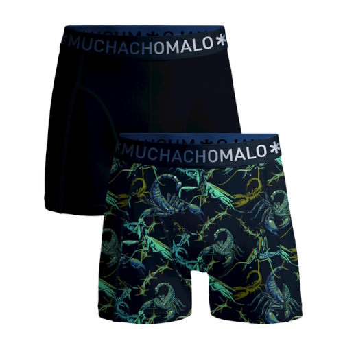 Muchachomalo Scorpion zwart/print modal boxershort