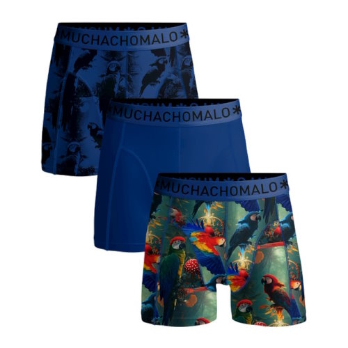 Muchachomalo Papagay blauw/print boxershort
