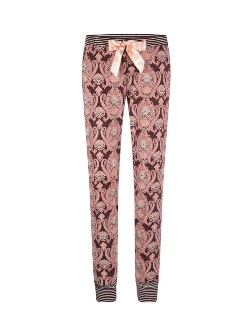 Charlie Choe Wild Hearted bruin/roze pyjamabroek
