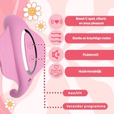 PureVibe Luna pastel roze g-spot vibrator