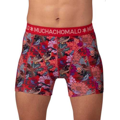 Muchachomalo Bird rood/print boxershort