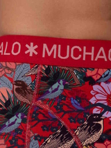 Muchachomalo Bird rood/print boxershort