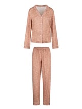 LingaDore Night  Bisque Autumn bruin/print pyjama