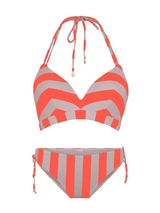 LingaDore Beach  Choose Joy oranje/print bikini set