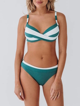 Bomain Oslo groen/wit bikini set