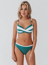 Bomain Oslo groen/wit bikini set