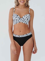 Bomain Lagos wit/zwart bikini set