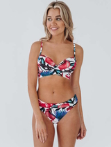 Bomain Lissabon wit/print bikini set