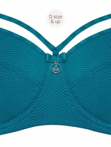 Marlies Dekkers Space Odyssey turquoise/print soft-cup bh