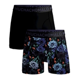Muchachomalo JustFlowers zwart/print modal boxershort